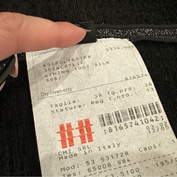 Calvin Klein Collection Tweed Pencil skirt made in Italy - Picture 7 of 9